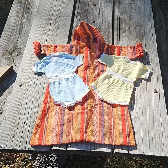 Vintage Handmade Baby Bunting with Set of Onises - Picture 2 of 15